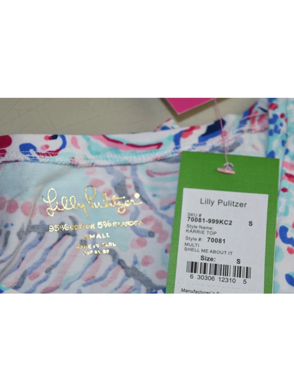 Lilly Pulitzer Karrie Top - Picture 8 of 8